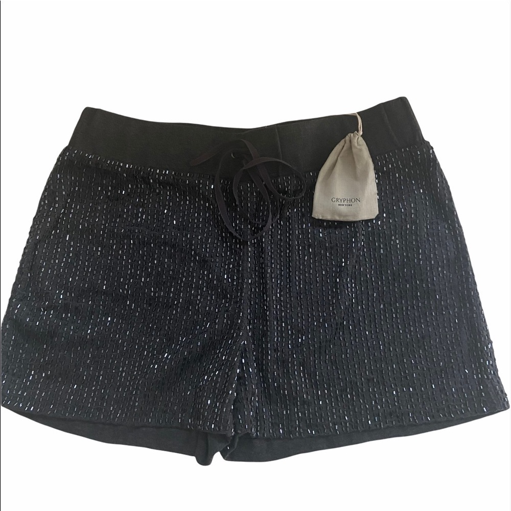 Gryphon New York Sequined Grey Shorts NWOT